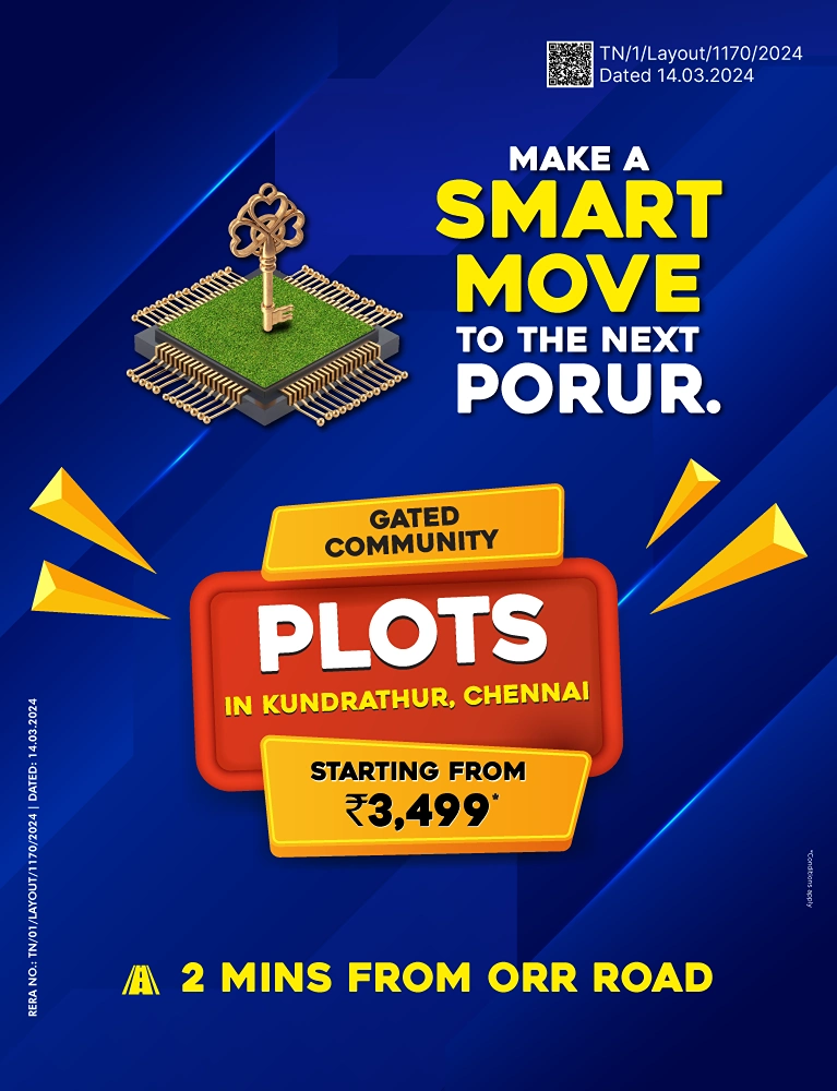 Villa Plots for sale in Kundrathur, Chennai | Land for sale in Kundrathur- Crystal Crown by Urban Tree